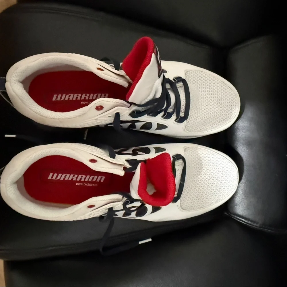 New Balance Warrior Red, Blue and White Lacrosse Training Sneakers